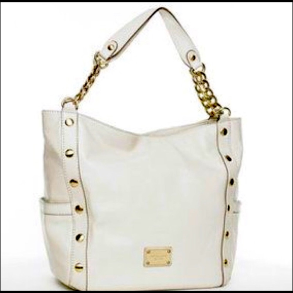 MK White Delancy jumbo large tote!